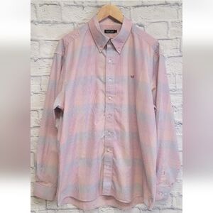 Southern Marsh Men's Colorful Checked Button-Down Shirt Size XL